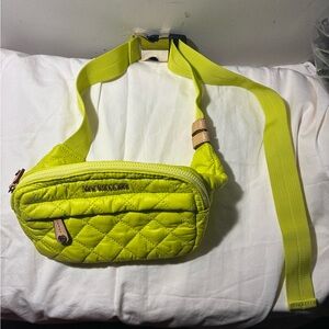 Vera Bradley Neon Yellow Quilted Crossbody Bag